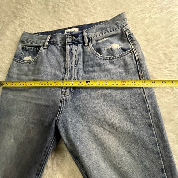 PISTOLA womens Button Fly Straight Leg
High Rise Destroyed Jeans Size 28 - Picture 7 of 10